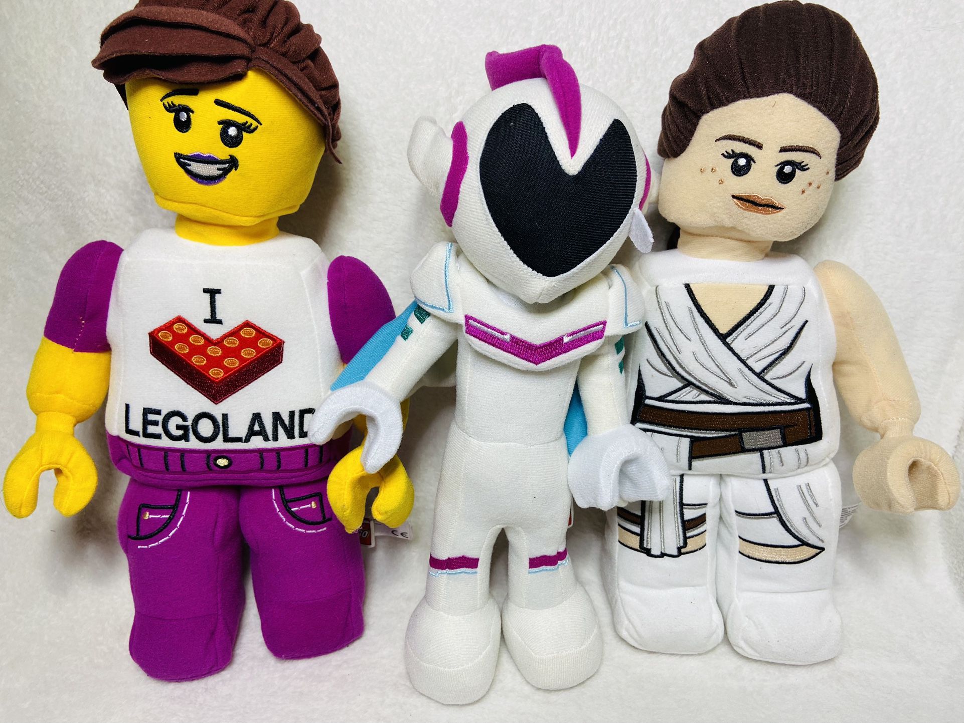 Legoland Plush Dolls Star Wars 14” Rei + 14” Legoland Girl + 12” Sweet Mayhem