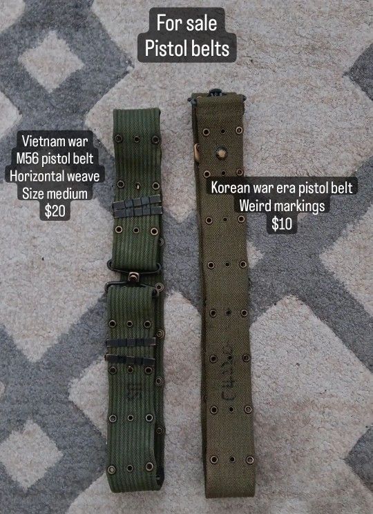Military Pistol Belts