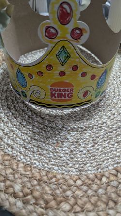 Burger King 👑 Crayola crown hat.