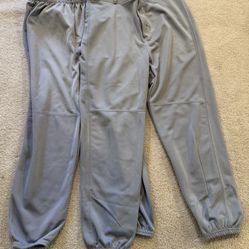 Two Augusta Sportswear Adult Unisex Gray Baseball/softball Pants, Size Small