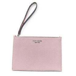Kate Spade New York Rosy Pink Pebbled Leather Large Wristlet Pouch NWOT