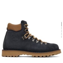 DIEMME Navy & Tan Roccia Vet Boots Made In Italy