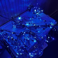 Twinkle LED Bush/net styled lights (White/Blue)
