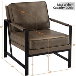 PU Leather Armchair