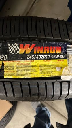 2 New Winrun tires