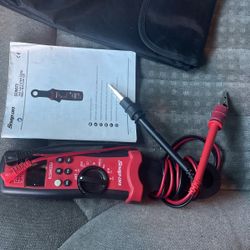 Snap on circuit meter tester
