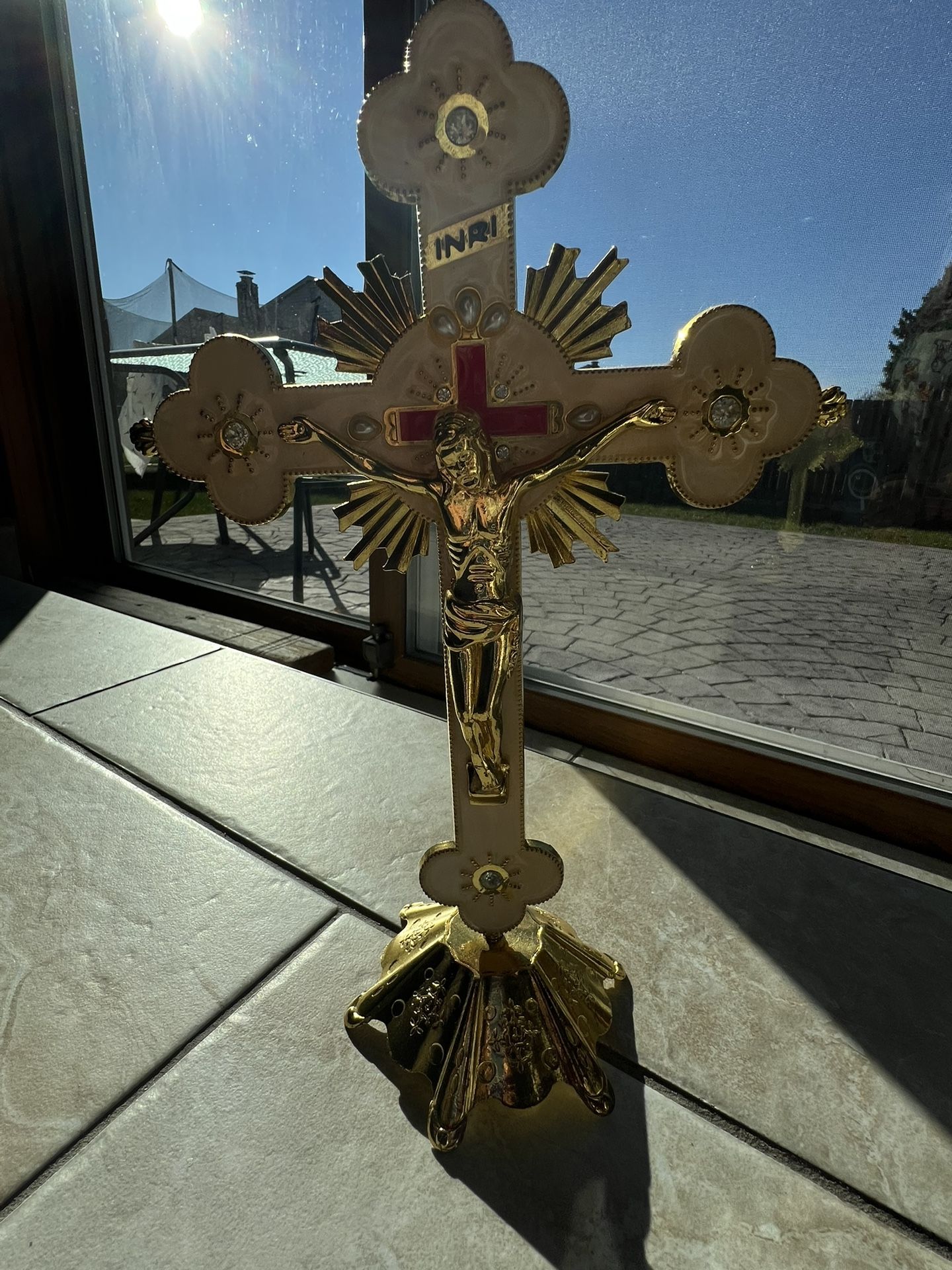 Jesus Statue Gold Color