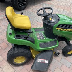 John Deere D100 Series Riding Lawn Mower & STIHL Weed Eater FS56RC