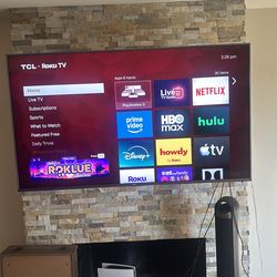 65” TCL Roku Tv