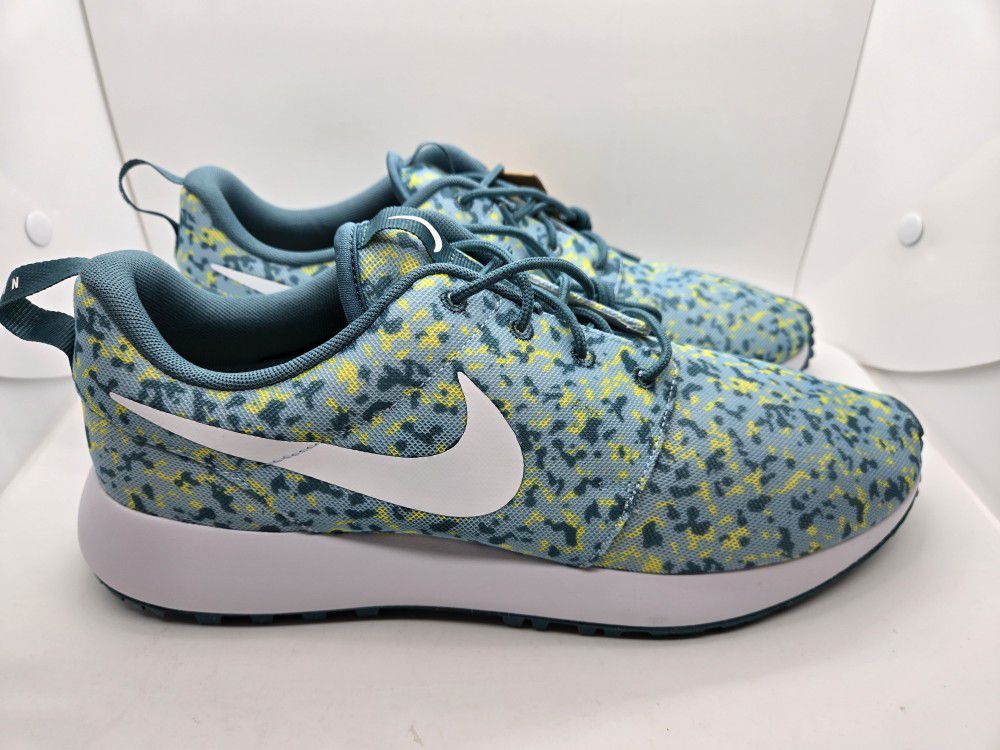 Nike Roshe G Next Nature Golf Shoes Mens Size 13 Spikeless Camo Ocean Bliss Teal