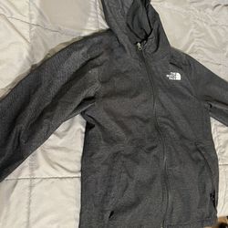 The North Face Small Men Hoodie Dryvent Jacket Gray Black Small 