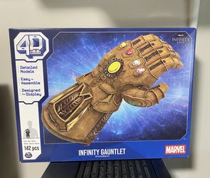 4D Build Marvel Infinity Gauntlet 3D Puzzle Model Kit with Stand 142 Pcs