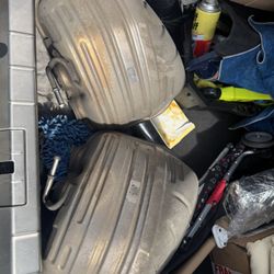 OEM rear mufflers (stock exhaust cans) from your Porsche Panamera.