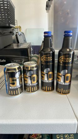 Super Bowl 50 Bud Light Collector Cans