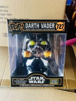 Funko Pop Super Star Wars Darth Vader 727 Halloween With Lights