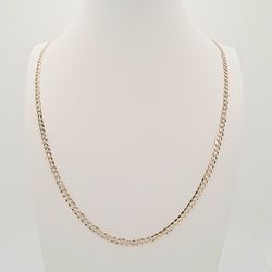 Macy's Two-Tone 18K Over Italian Sterling Silver  22" Men's Chain (Retail $170)
