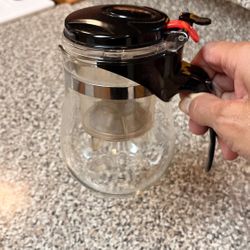 LAZY TEA POT GLASS TEA POT