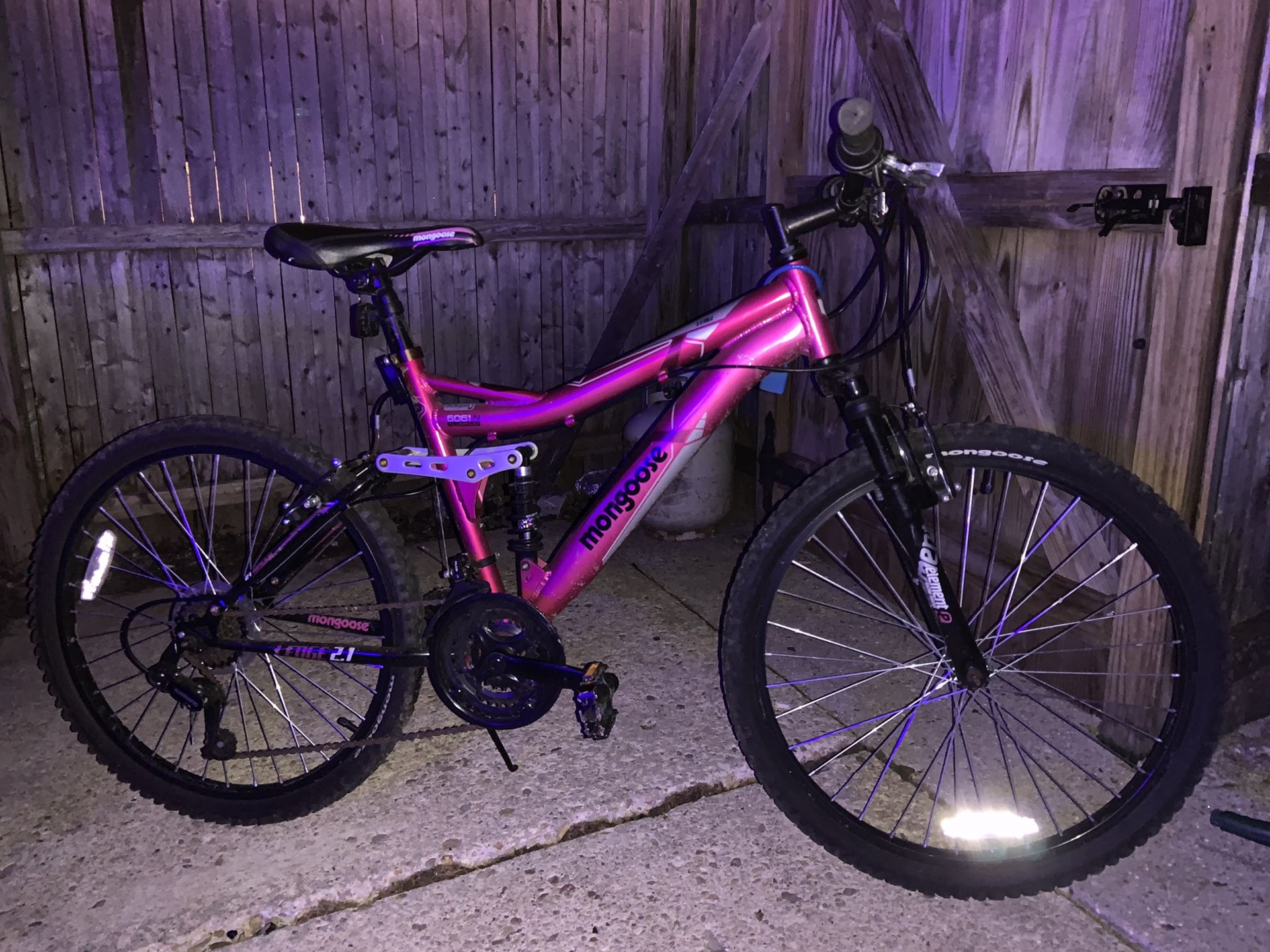 24" Mongoose Ledge 2.1 Girls' Mountain Bike, Pink