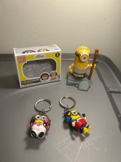 Minions Rise of Gru Funko Pocket Pop Keychains Bob Stuart Figure Lot