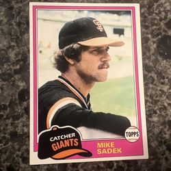 1981 Topps #384 Mike Sadek