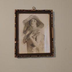 1900s Era Frame With Lady