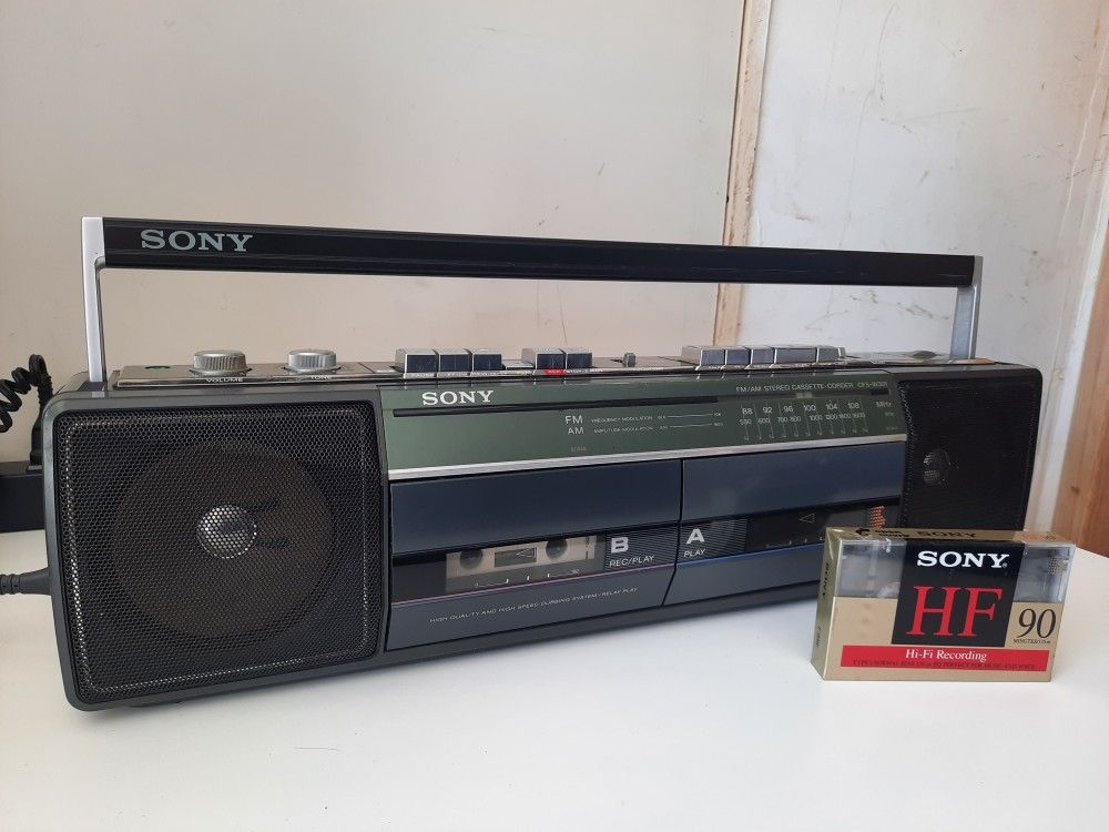 Sony Dual Cassette Deck Boombox Stereo Dubbing