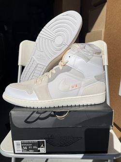 jordan 1 like off white men size 14