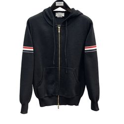 Thom Browne Armband Zip Up Hoodie