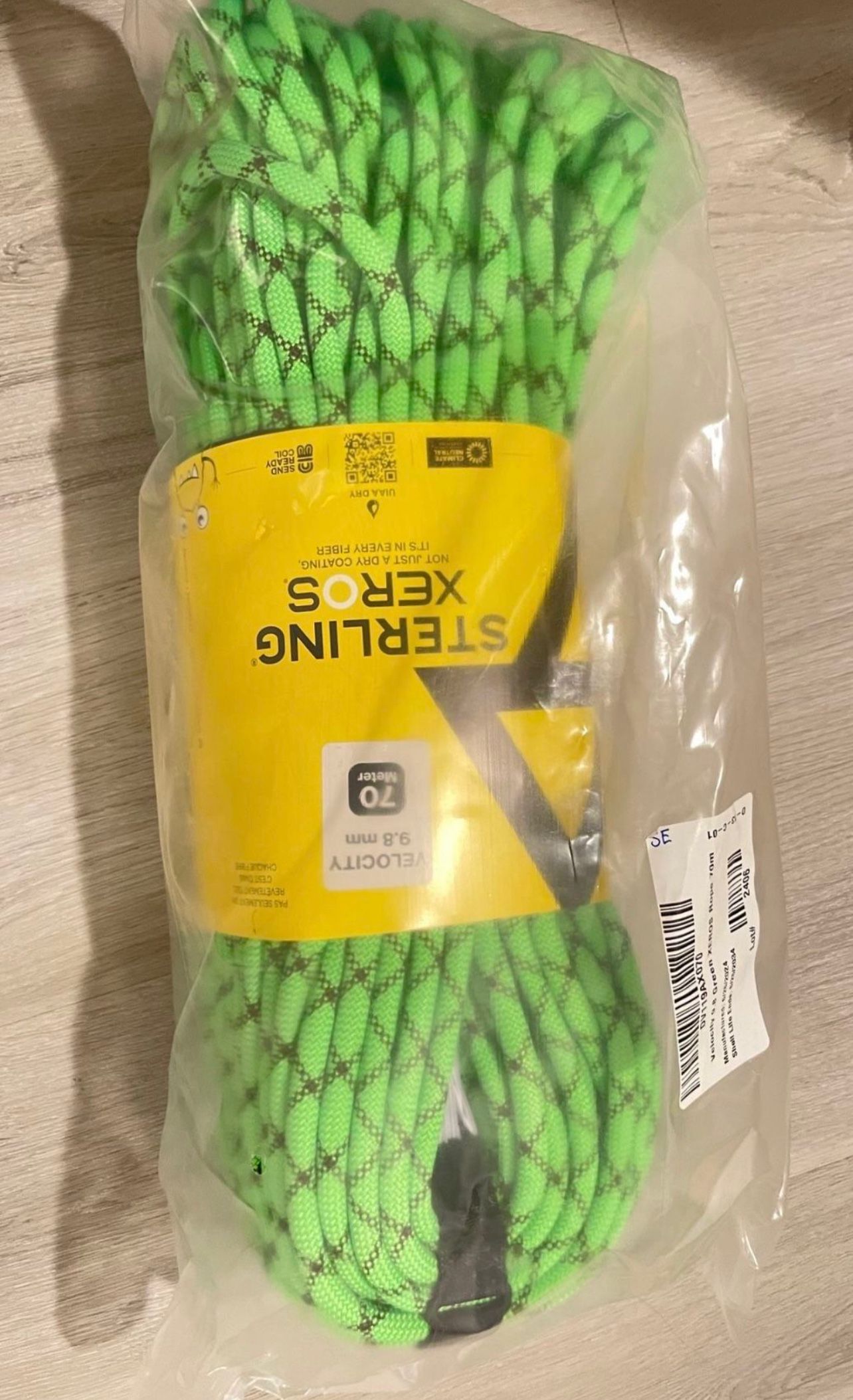 Sterling Velocity 9.8 XEROS Rope 70M