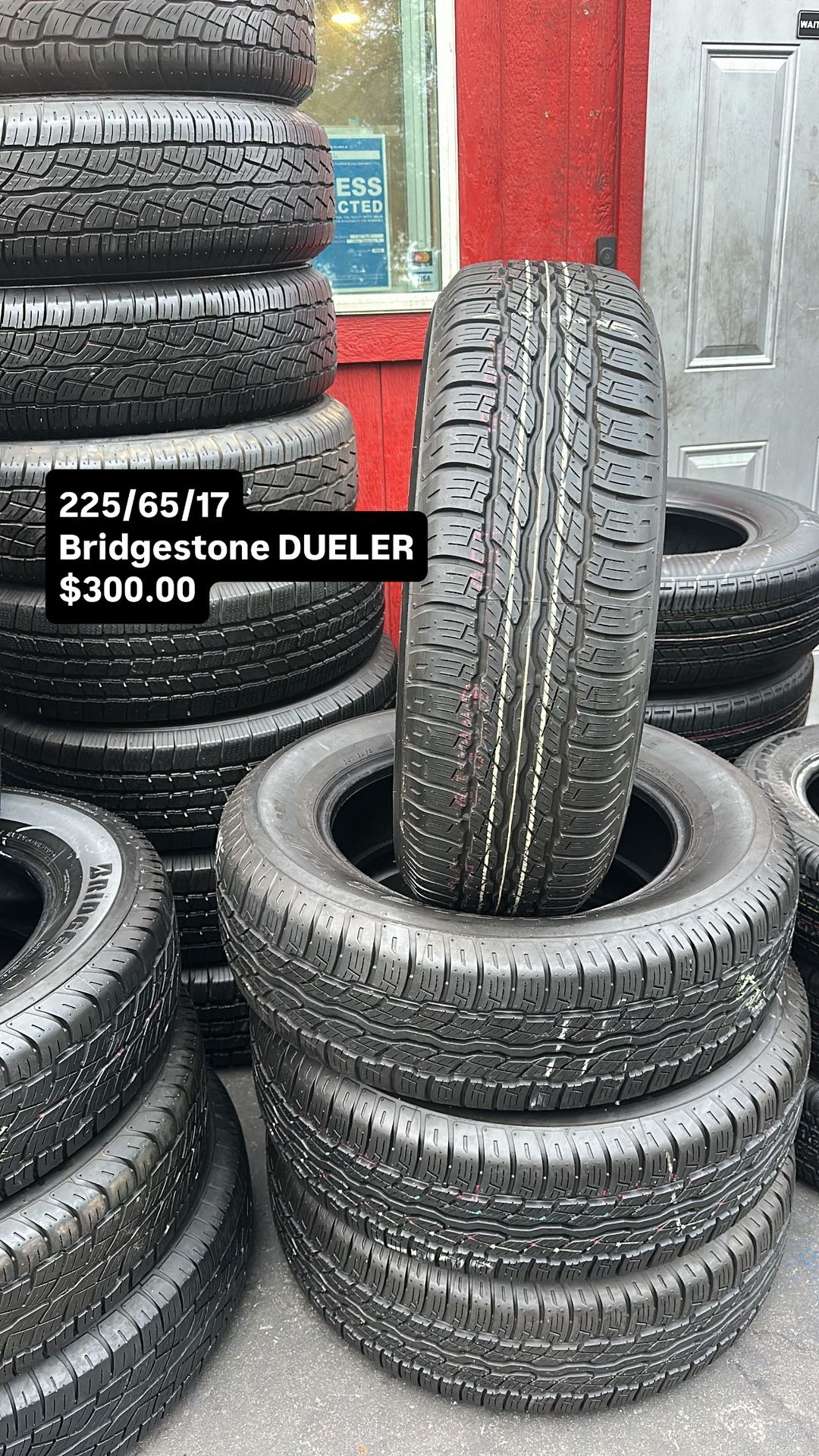 Used Set Of Bridgestone 225/65/17 Tires