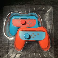 2 Pack Joy-Con Controller Handle Grip For Nintendo Switch Console Red Blue