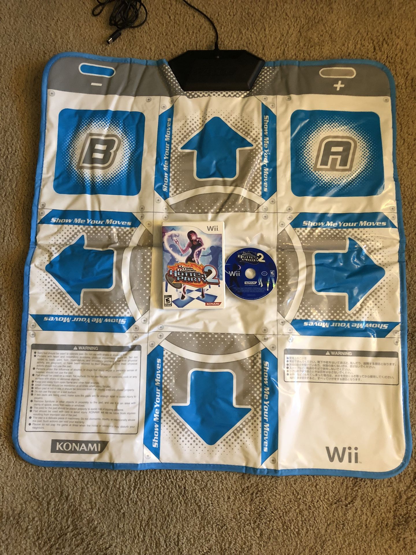 Nintendo Wii Dance Dance Revolution Matt & Dance Dance Revolution 2 Game