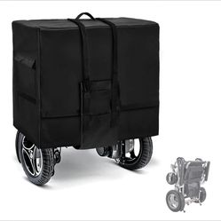 Rileytee Foldable Wheelchair Travel Bag for Airplane,Heavy Duty 600D Waterproof Dustproof Portable Folding Electric Wheelchai