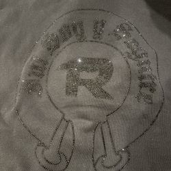 Fuerza Regida black rhinestone hoodie