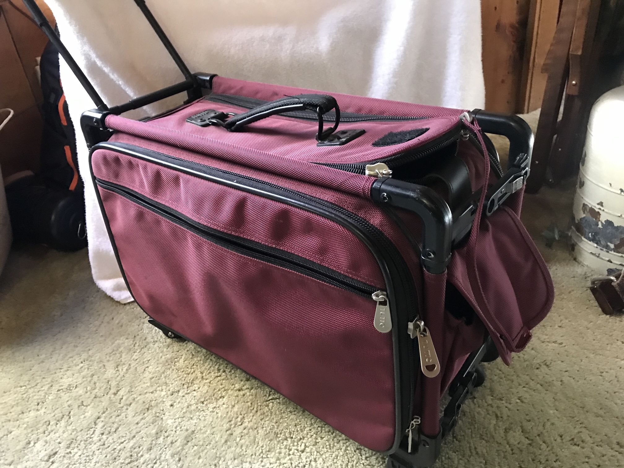 TUTTO Collapsible Sewing Machine Rolling Bag