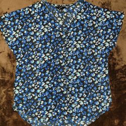 Cute Blue Printed Top