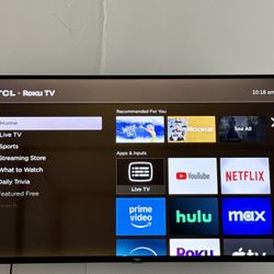 TCL 55" CLASS 4-SERIES 4K UHD HDR ROKU SMART TV
