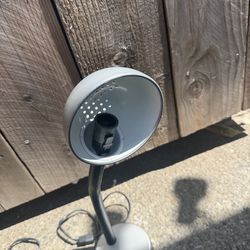 Grey Gooseneck Silver Desk Table Lamp 40 watt bright adjustable/flexible/durable