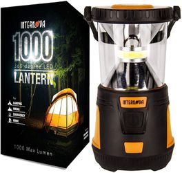 Internova 1000 LED Camping Lantern - Massive Brightness with Fully Adjustable 360 Arc Lighting - Emergency - Backpacking - Construction - Hiking - Aut