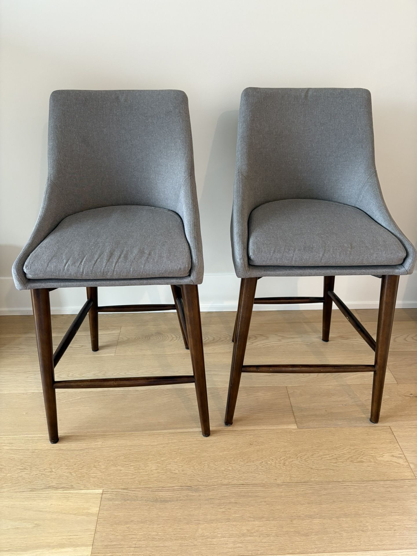Grey Counter Height Stools (2)