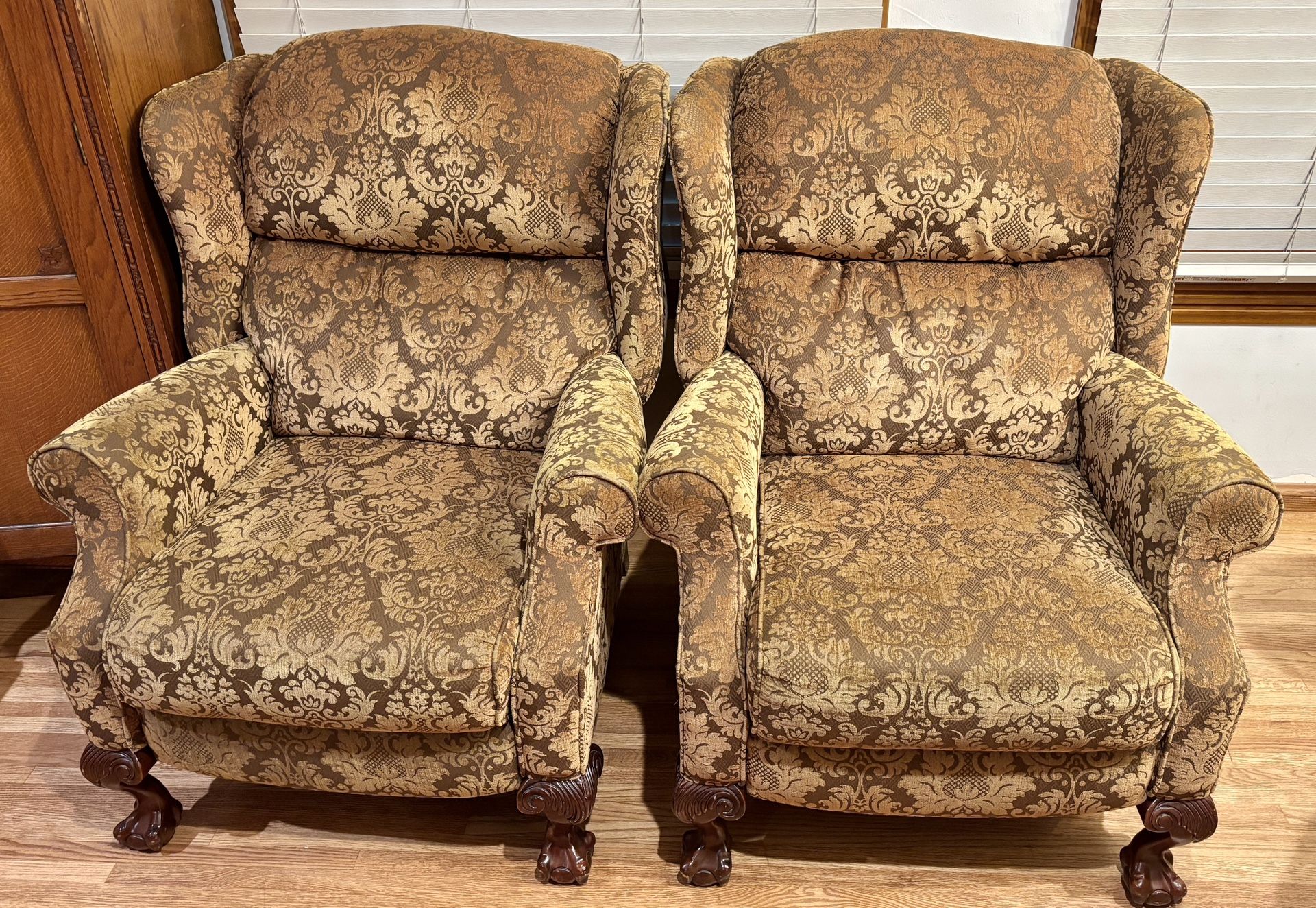 2 Cozy Recliners Great Condition