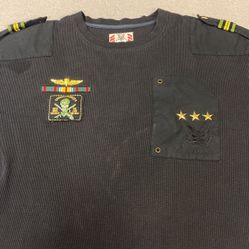 Military Patch Sweatshirt