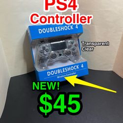 🎁 🎮 PS4 Wireless Controller • Transparent Clear • PS4 Compatible 🎮🎁 . . . . . . . . . . . . . . . . . . . . . . . . . . . . . . . . . . . . . . . 