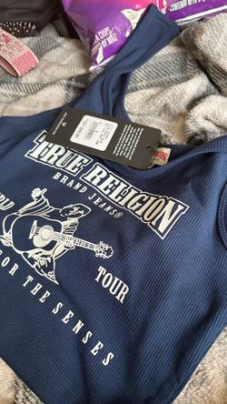 True Religion Brand Jeans Navy Graphic Tee