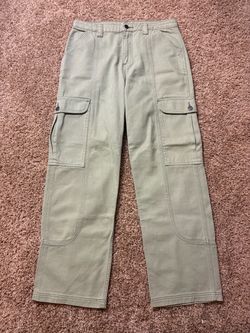 Billabong Cargo Wide Leg Pants Womens Size 30 green Y2K