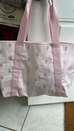 Victoria's Secret Pink Striped Tote Bag