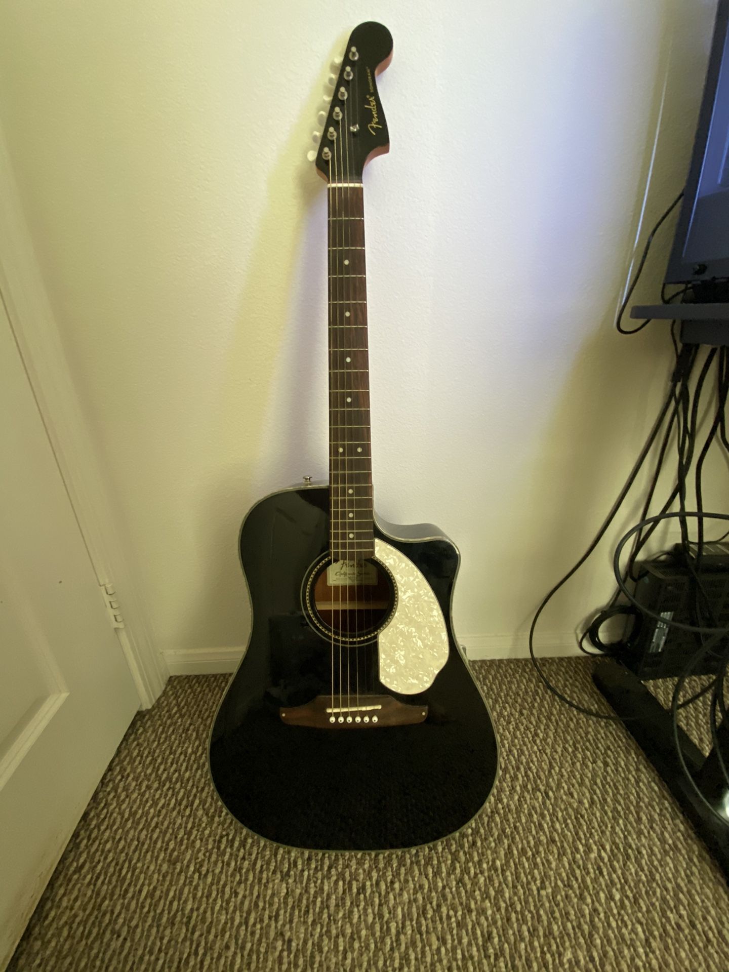 Fender Sonoran Black Acoustic Electric Guitar for Sale in Escondido, CA
