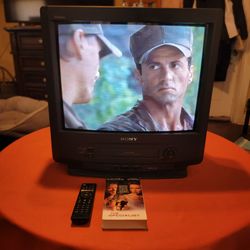 Sony Trinitron 20" CRT TV/VHS Combo With Remote