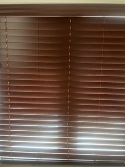 Wooden window blinds