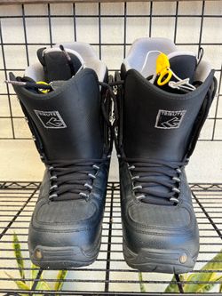 Burton Tribute Mens Size 10 Black Snowboarding Boots Used